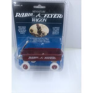 NEW Vintage 1990 Radio Flyer model #1 Miniature Red Wagon